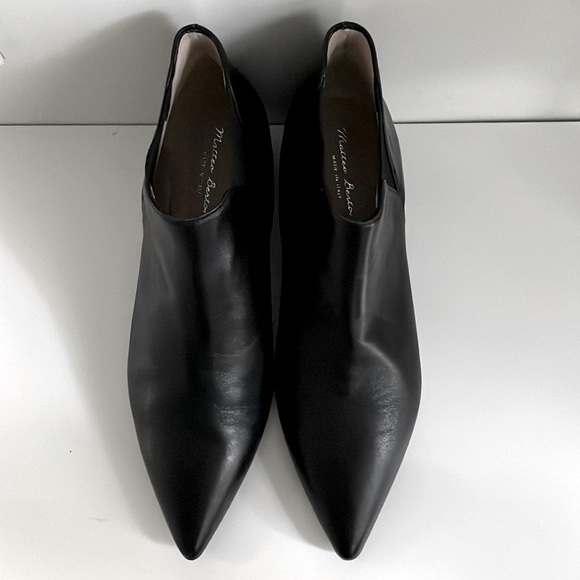 Black Leather Ankle Boots 8.5 - Picture 2 of 9